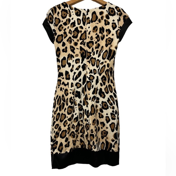 NWT Cache Silk Blend Knit Dress Size 2 Animal Print Bodycon. - Picture 2 of 14